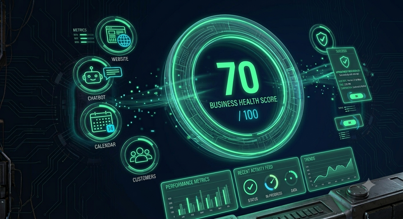 Diagnóstico digital gratuito para PYMEs — panel de evaluación de presencia digital